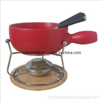 10PCS Fire-Proof Ceramic Fondue Set